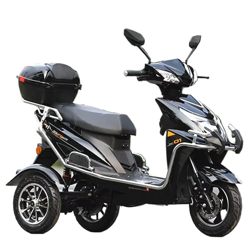 Electric Mobility Tricycle for Disabled Handicapped,3 Wheel Passenger Electric Scooter for Seniors, Heavy Duty Trike with Trunk