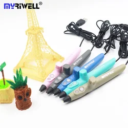 Myriwell Newest RP-200A 3D Printing Pen Using PCL Material Free Filament Low Temperature Protection for Kid Gift Toy USB 3D Pen
