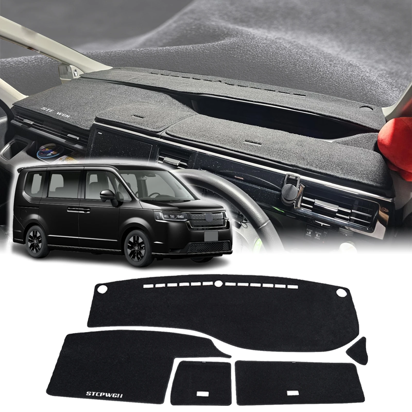 

fit for Honda Stepwgn Step Wagon 2015-2021 STEP WGN Dashmat DashMat Sunshade Dashboard Cover Pad Protective Carpet Accessories