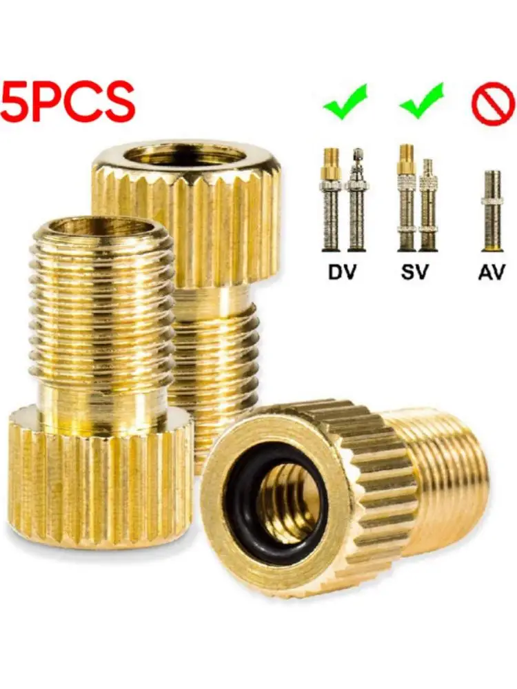 AliExpress NONE 2/5/10-Pack F/V to A/V Bicycle Valve Adapter Tire French Valve Adapter Cycling Accessories Value Converter