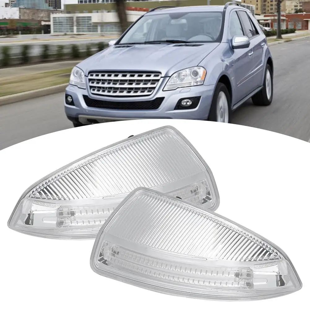 Pasangan Lampu Sinyal Belok Kaca Spion A2048200821 Cocok untuk Mercedes Benz W164 ML300 ML450 ML500 W204 C250 C300 C350 0814