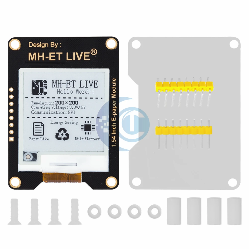 MH-ET LIVE 1,54 Zoll Epaper Modul E-Paper E-Ink EInk Display Bildschirm SPI Unterstützung Global/Teil für Arduino STM Raspberry Pi ESP32