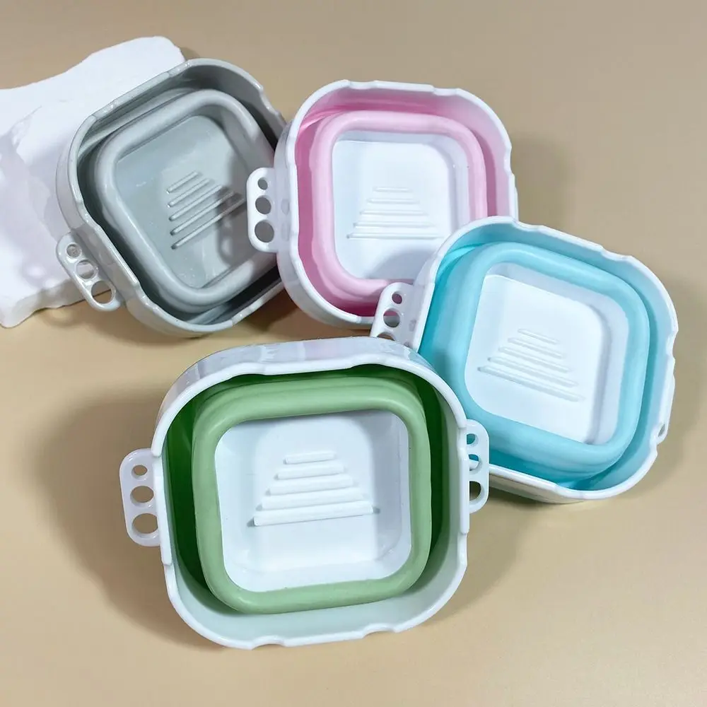 Цветное мини-ведро Morandi, складное портативное складное умывальник, противоскользящий держатель для кистей, шайба для кистей для ручек, акварель