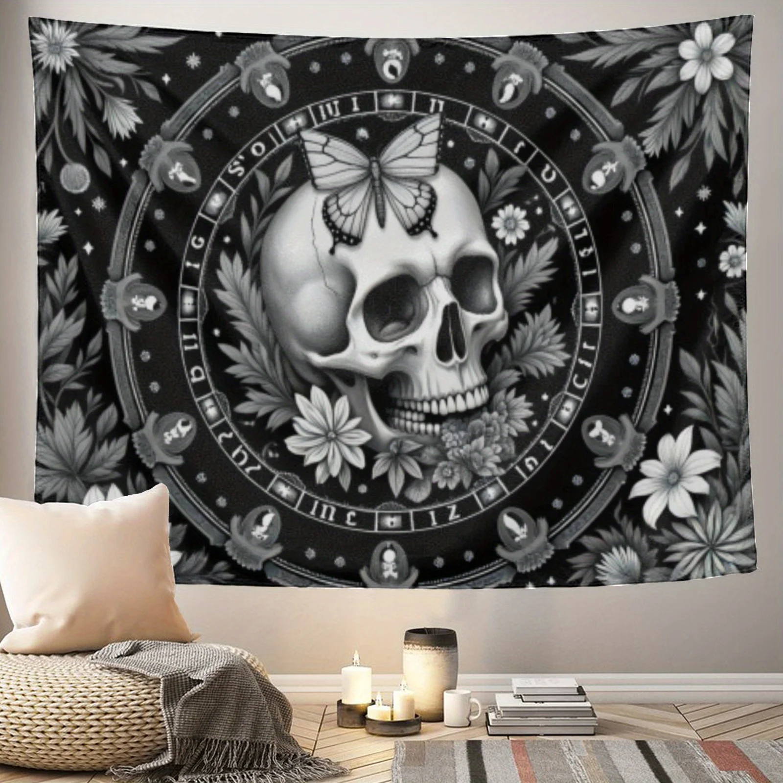 tapecaria-de-mandala-de-caveira-–-borboleta-flores-obras-de-arte-detalhadas-cores-vibrantes-e-elementos-espirituais-para-decoracao-de-casa-inspiradora-boho