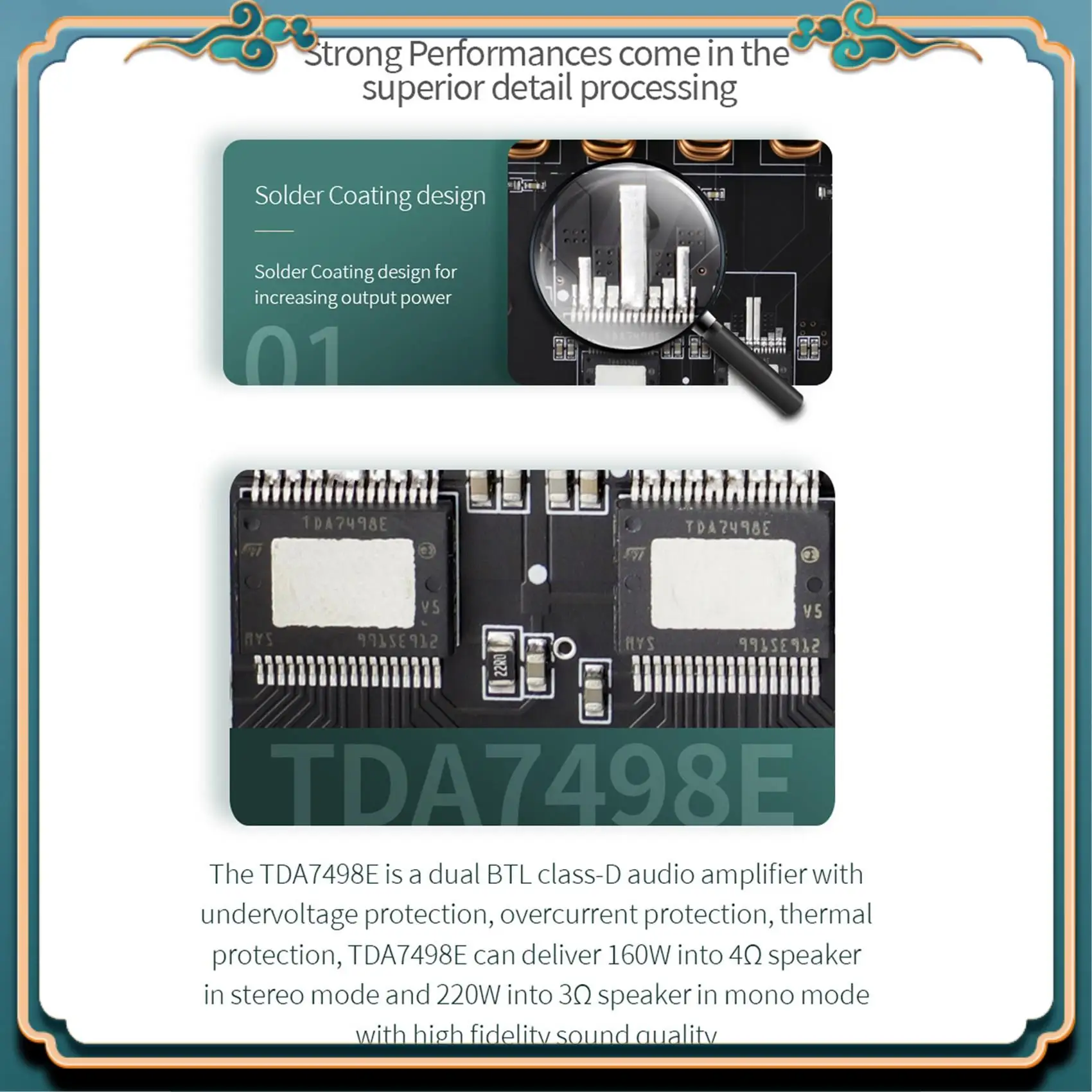 (新品)-XY-S220H 160Wx2+220W パワーアンプボード TDA7498 2.1 デュアルチャンネル Bluetooth 対応 5.1 サブウーファーモジュール
