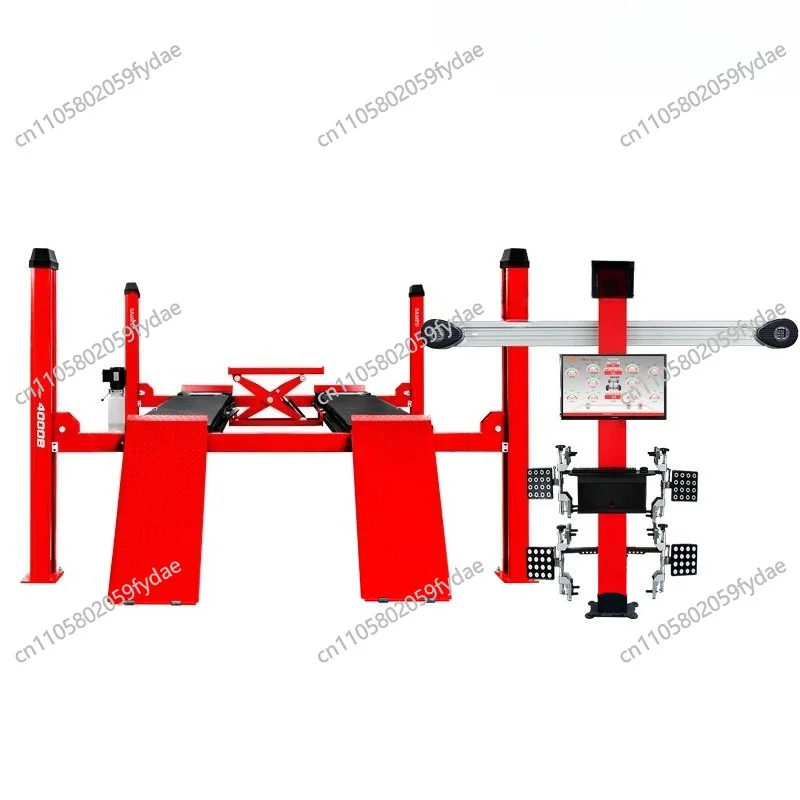 Car four-column lift Vehicle tire lift 3D four-wheel aligner 4-ton repair shop