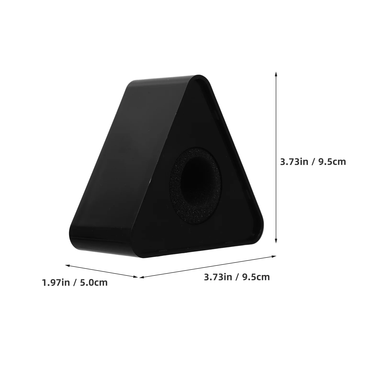 2 قطعة مثلث Abs ميكروفون شعار محطة العلم للمقابلة البث المحمولة حامل الميكروفون مخصص محفورة مناسبة معظم