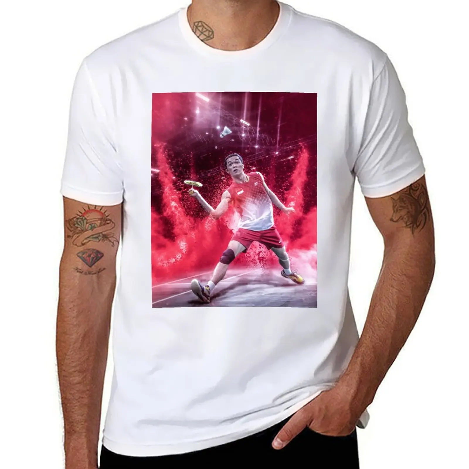 

Taufik Hidayat T-Shirt t shirt man casual t shirt personalised