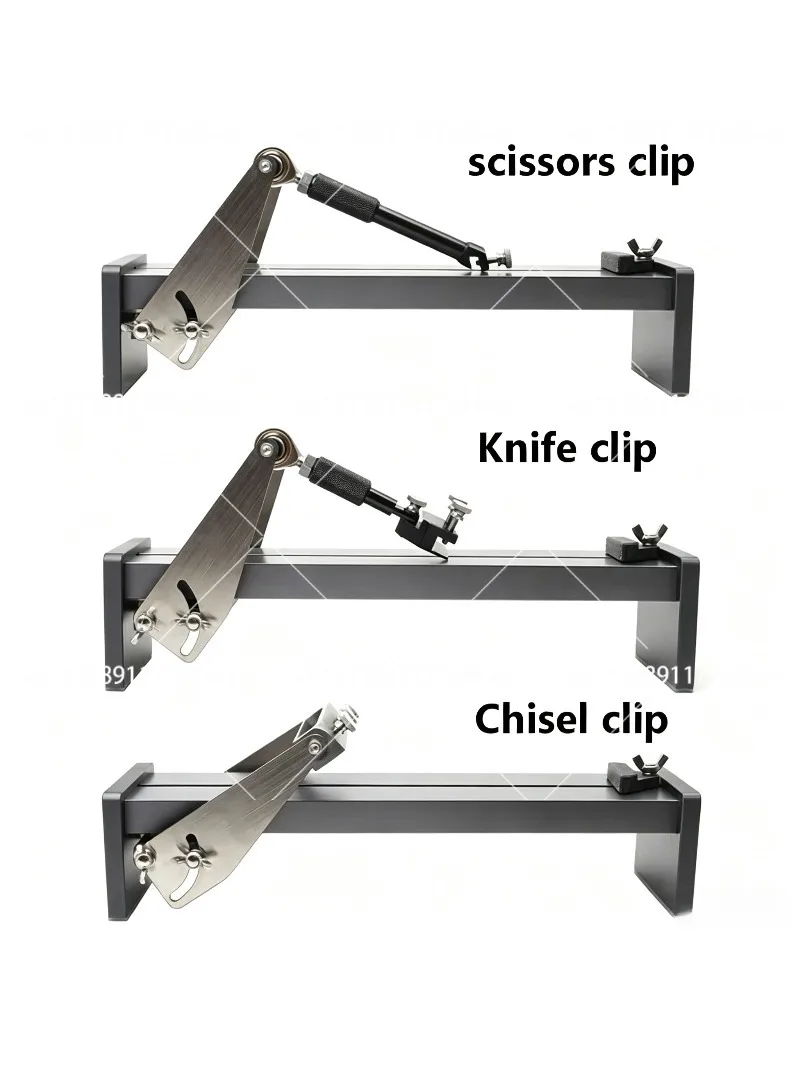 Multi-chucks Knife Sharpener Aluminum Alloy Fixed Angle Sharpener Fixed Angle Sharpening Tool for Scissors Planer Chisel