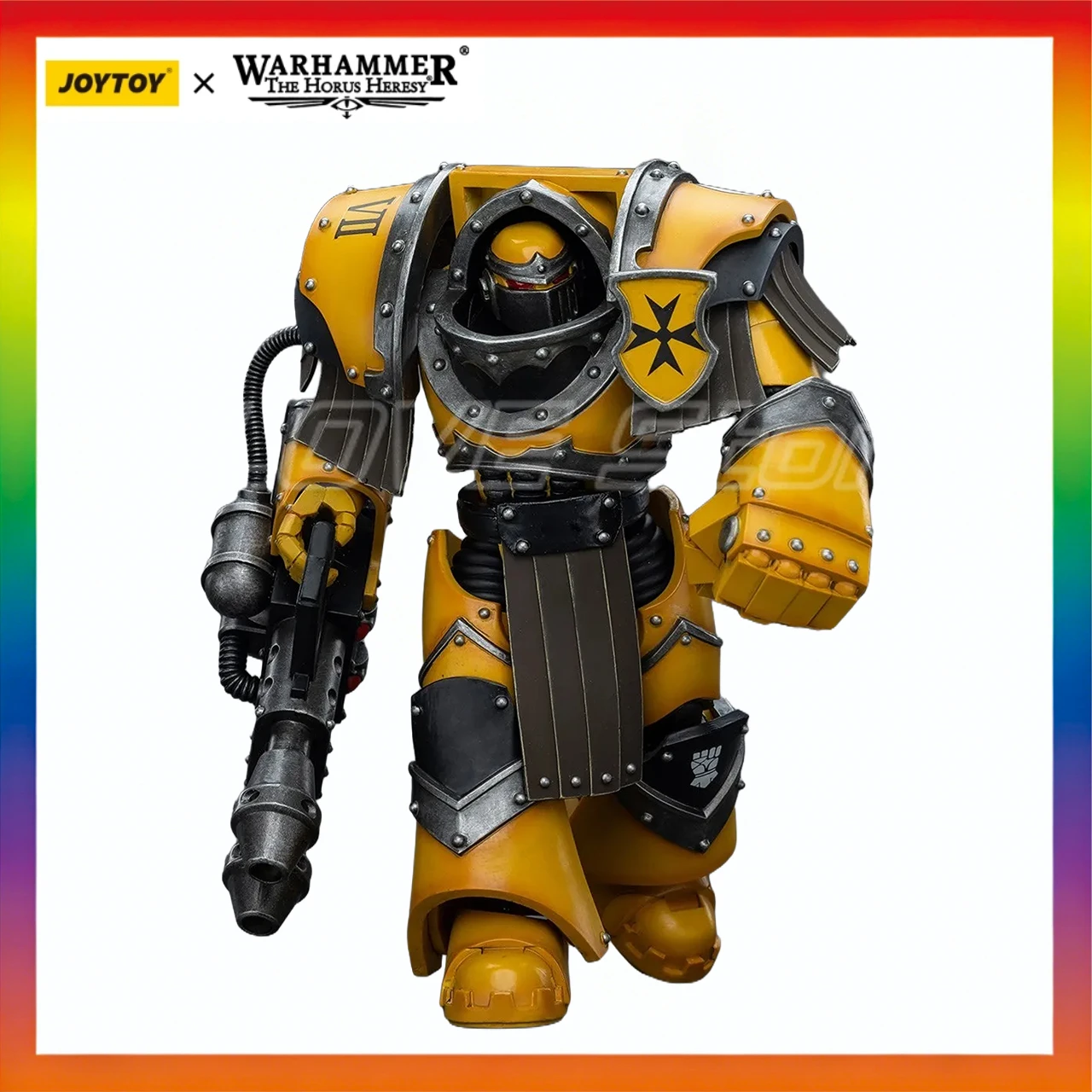 

In Stock Original JOYTOY Warhammer 40K Lmperial FistsLegion Cataphractii Terminator Squadwith Heavy Flamer 1/18 Action Figure
