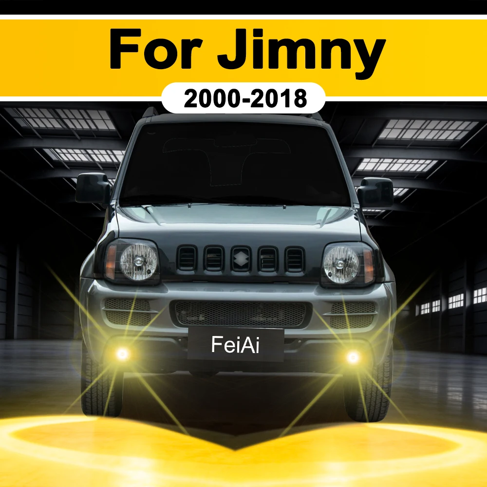 

Светодиодные лампы для противотуманных фар Suzuki Jimny, аксессуары для тюнинга Jimny, H3 LED противотуманные фары, желтый/белый свет, 2000-2007, 2008, 2009, 2010, 2011-2018
