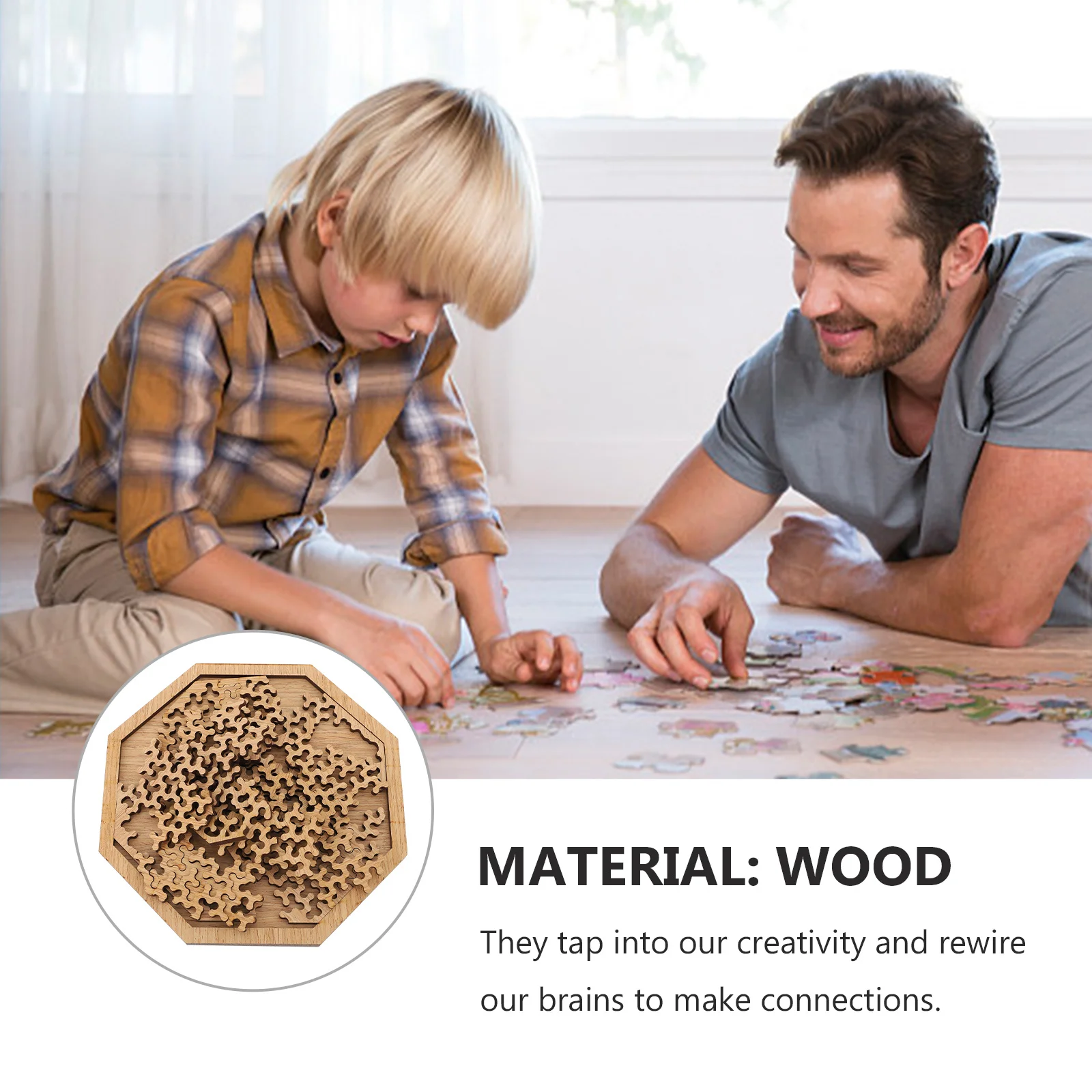 1세트 나무 성인용 직소 퍼즐 두뇌 게임 어린이 및 성인용 스트레스 해소 교육 활동 독특한 형태 도전