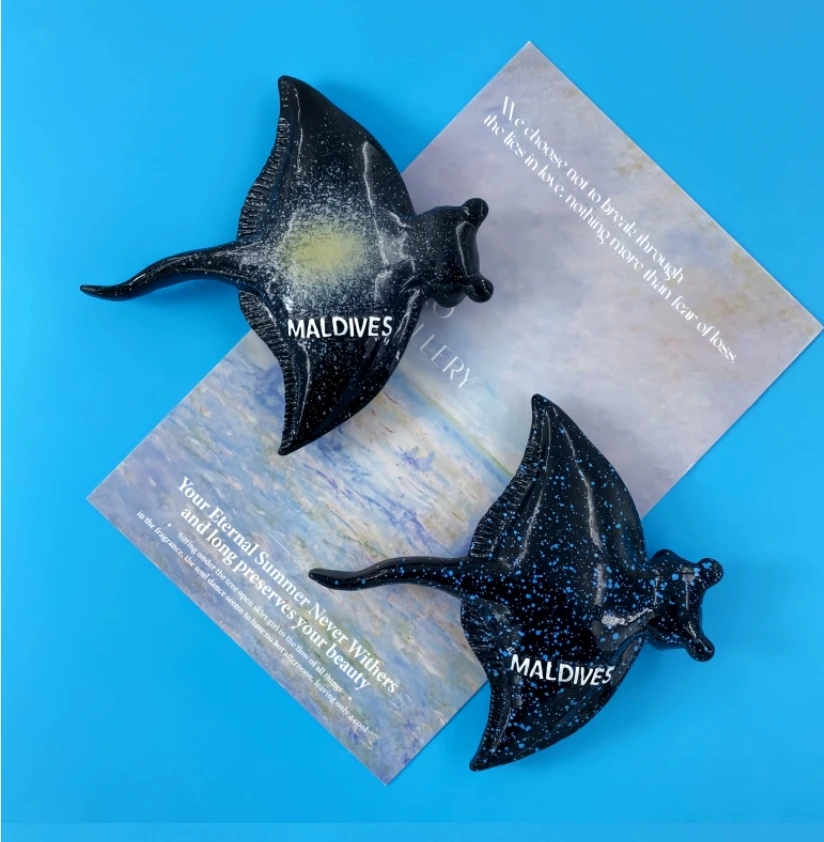 Maldivian creative resin starfish model refrigerator magnet arts and crafts gift home decoration