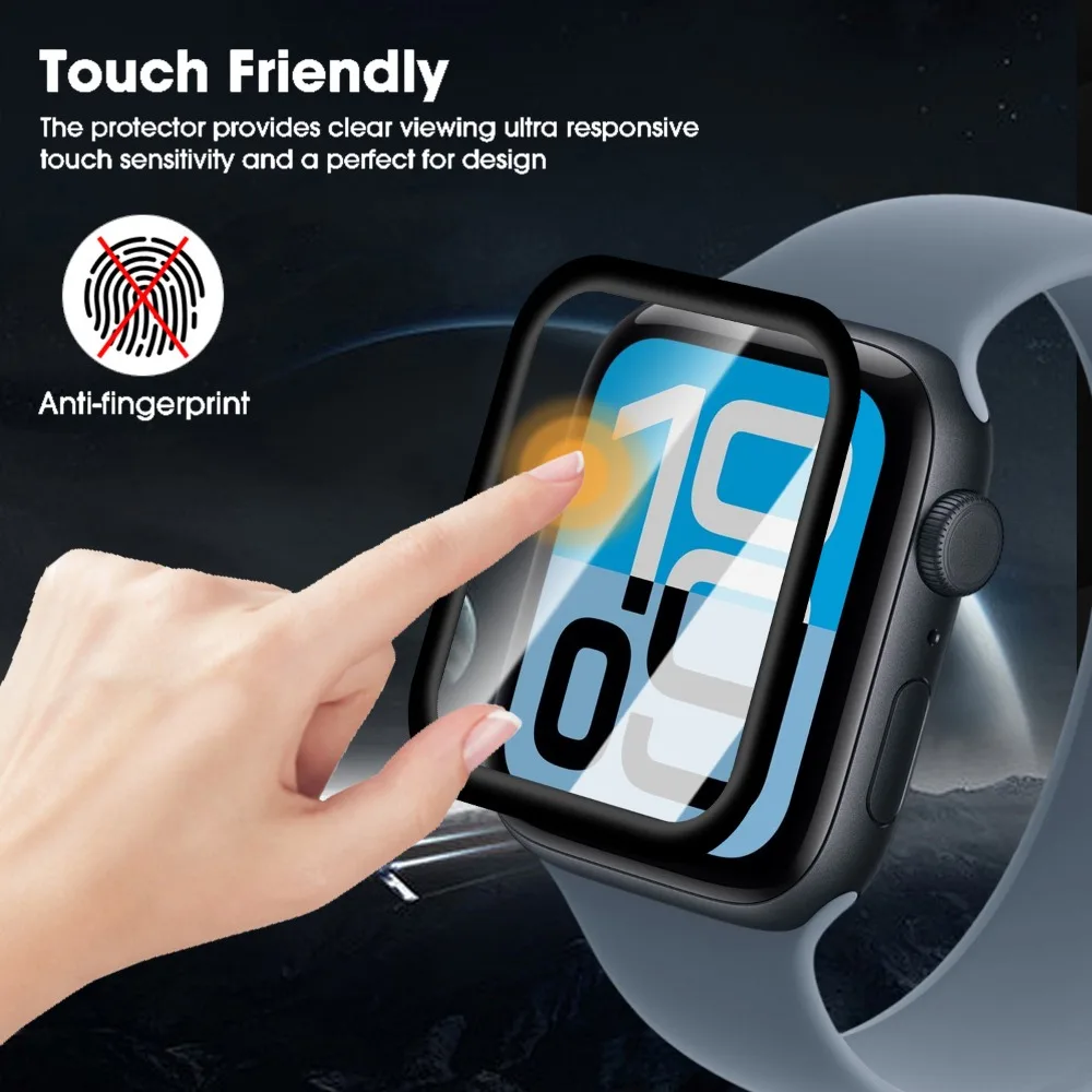 3/1 szt. Łatwy w montażu ochraniacz ekranu do Apple Watch SE 3 2 1 40MM 44MM, elastyczna folia PMMA do IWatch Se/Se2/Se3, nie szkło