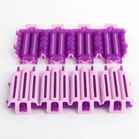 50pcs Hair Clip Wave Perm Rod Bars Corn Curler DIY Fluffy Clamps Rollers Fluffy Hair Roots Perm Hair Styler Formers flexi