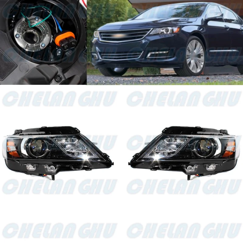 1 Pair Headlight Headlamp Assembly Fit for Chevrolet lmpala 2015 2016 2017 2018 2019 2020 Car accessories 84178023 84178024