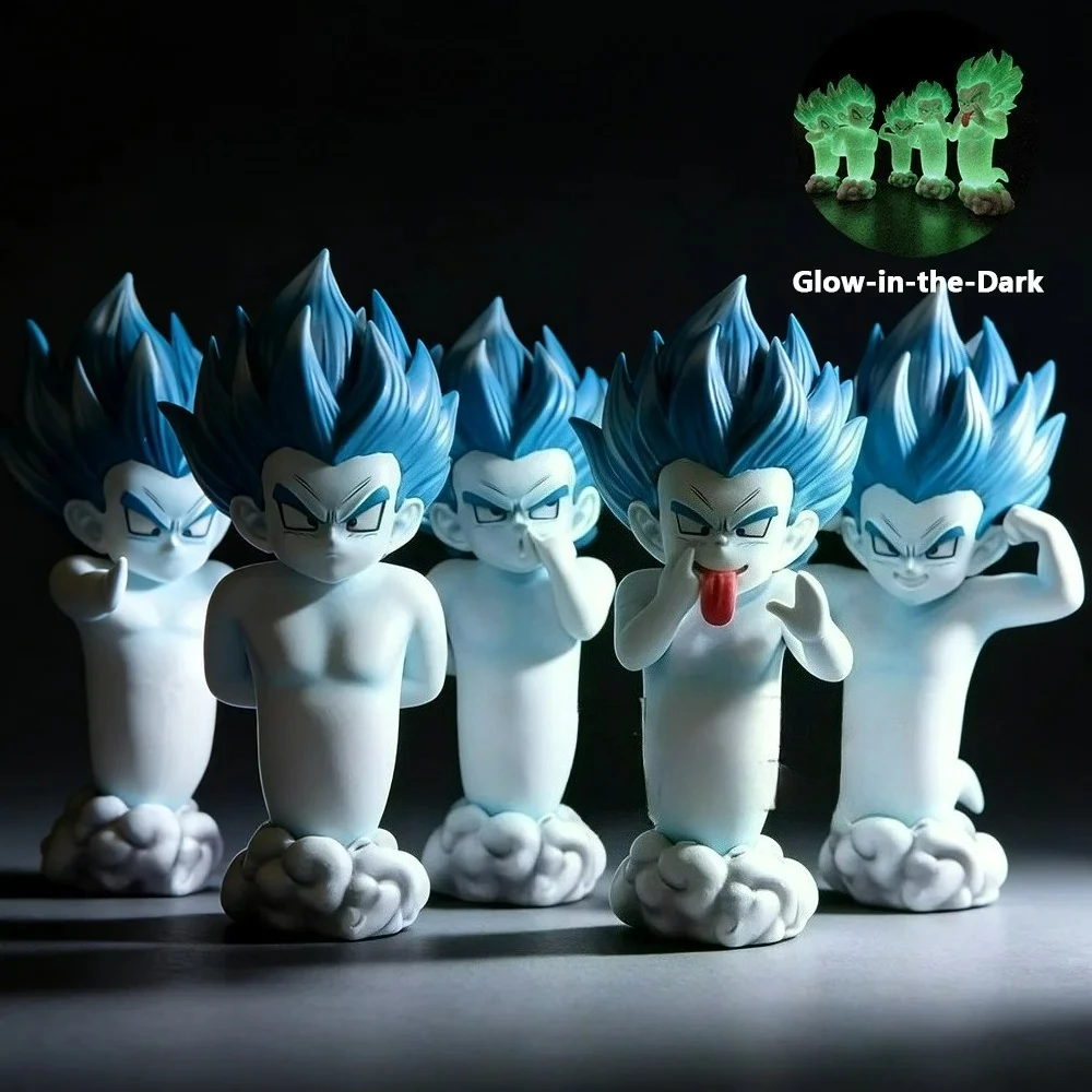 14,5cm Leuchtende Dragon Ball Z Anime-Figur Gotenks Nachtleuchtende Geister-Actionfiguren PVC Sammlermodell Spielzeug Geschenke