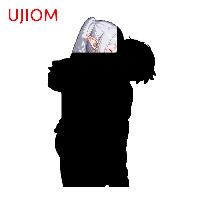 UJIOM Frieren And Megumin Wall Sticker Exquisite Fashionable Enchanting Sunscreen Adhesive Decal Adhesive Light Switch Decor