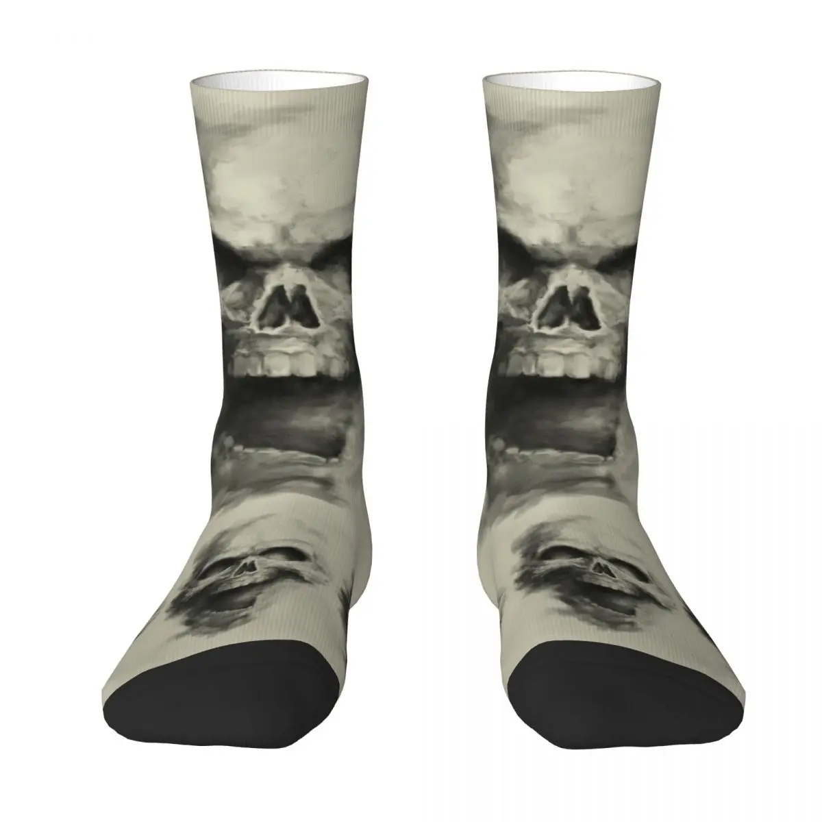 Skeleton With A Simple Pen-2 Men Women Socks Punk Style Beautiful Spring, Summer, Autumn, and Winter Dressing Gifts