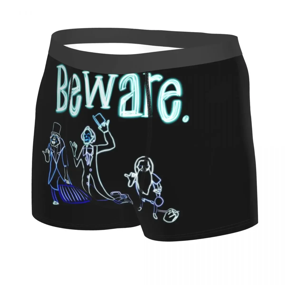 Funny Beware Of Hitchhiking Ghosts Boxers Shorts Panties Men's Underpants Comfortable Haunted Mansion Briefs Underwear