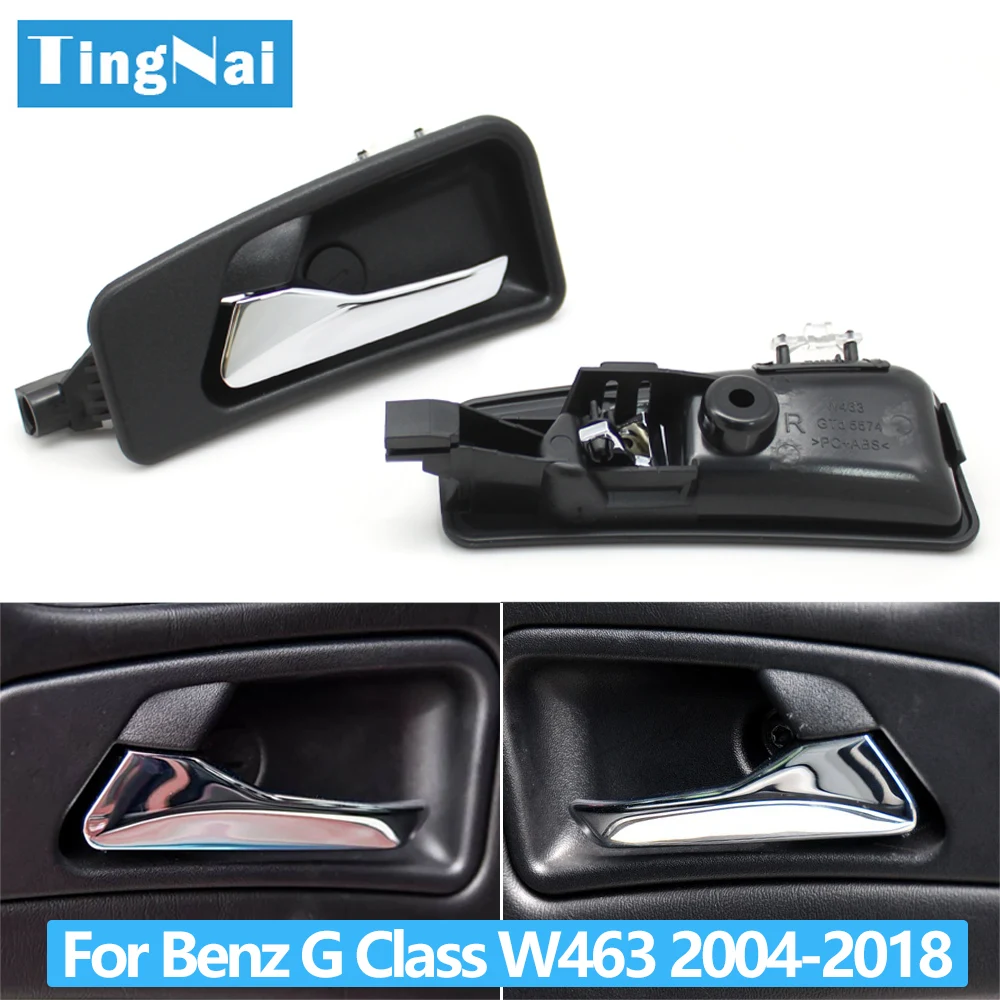 

Комплект хромированных внутренних ручек дверей (передние, задние, левые, правые) для Mercedes-Benz G-класса W463 2004-2018