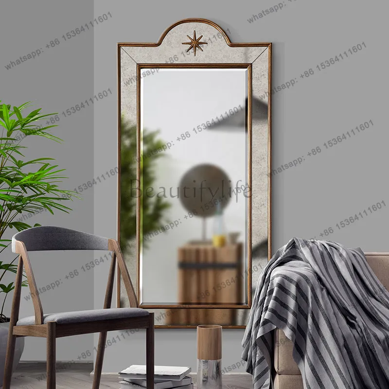 Wall-mounted Full-length Mirror, Home Cloakroom, Floor-to-ceiling Clothing Bridal Store, Floor-to-ceiling Full-body Mirror