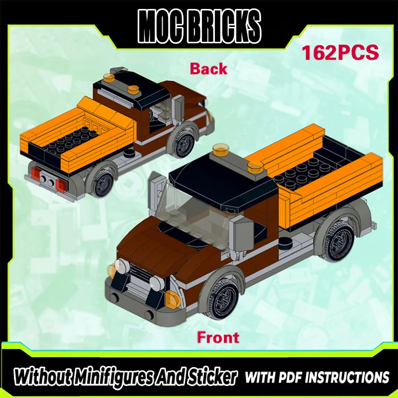 

City Car Model MOC Building Bricks Classic Engineering Dump Truck Modular Technology Gifts Holiday Assemble Children Toys Suit