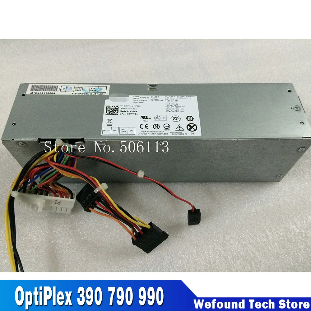 

For Dell OptiPlex 390 790 990 3010 7010 9010 Power Supply D240ES-00 AC240ES-00 H240ES-00 AC240AS-01 H240AS-00