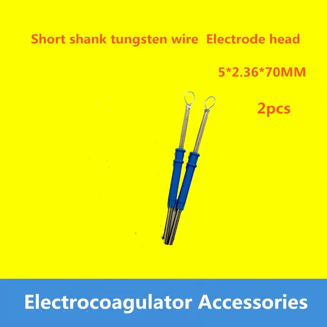 Elektrochirurgiczne ostrze elektrody ESU ołówek drut wolframowy chirurgiczna pętla elektroda głowica elektrokoagulatora akcesoria 5*2.36*70mm