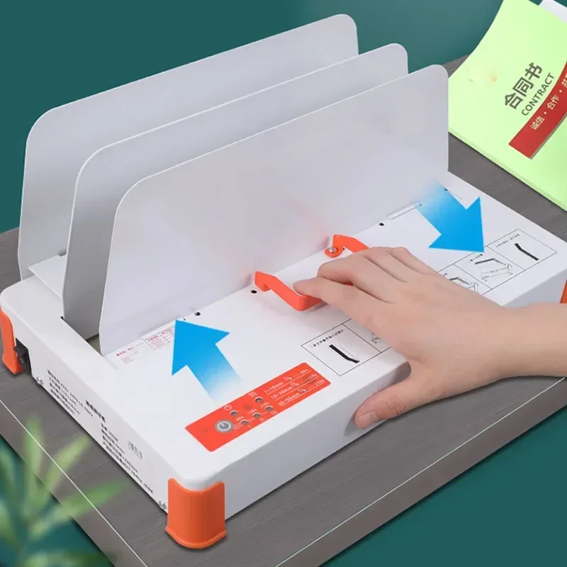 

New Upgrade Binding Machine Electric Wireless File Book Binding Machine Bill Voucher File Paper Hot A4 Automatic Small Glue Bind