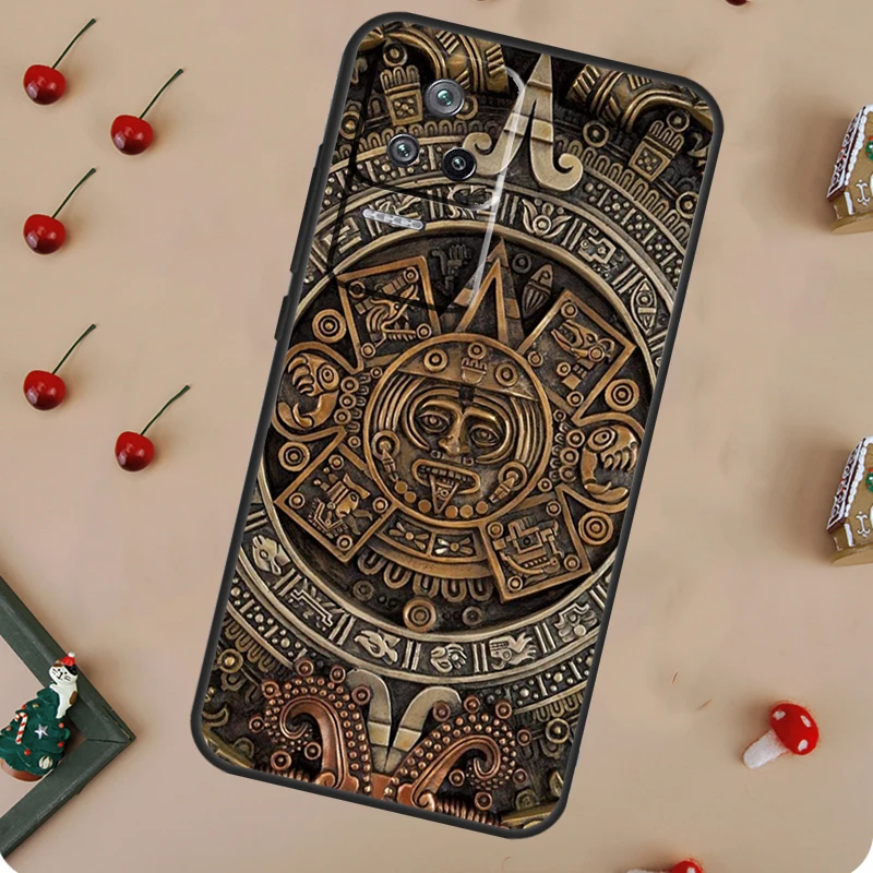 Mayan Calendar Case For POCO F5 Pro M6 X3 X5 X6 Pro F3 M5s Xiaomi Mi 13 14 Pro 13T 11T 12T 12 Lite Cover