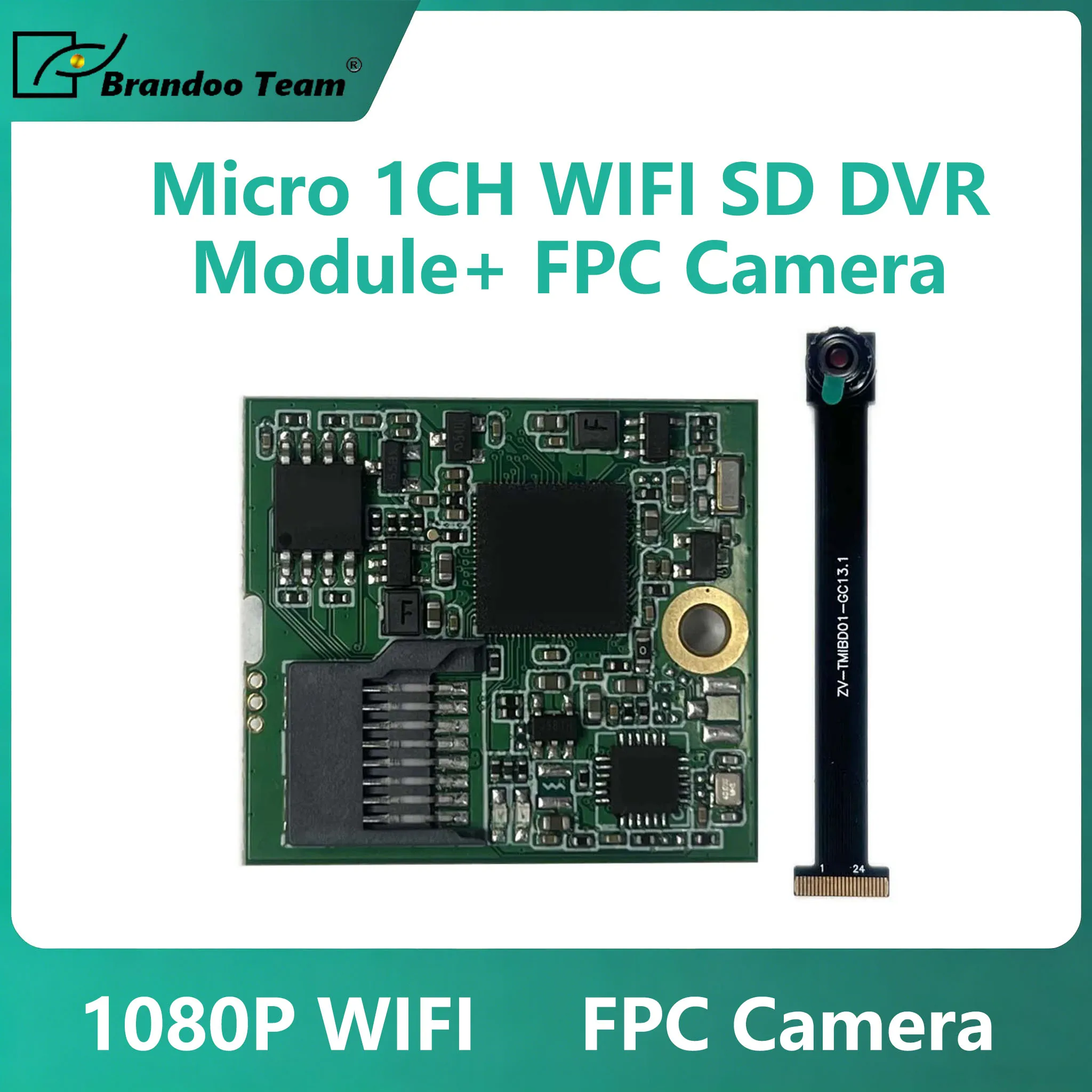 wifi-dvrモジュール-マイクロ1ch-fpcカメラ-1080p-30f-s録画-mipi-1080pビデオレコーダー-最大tfカード128g対応-ビデオ録画