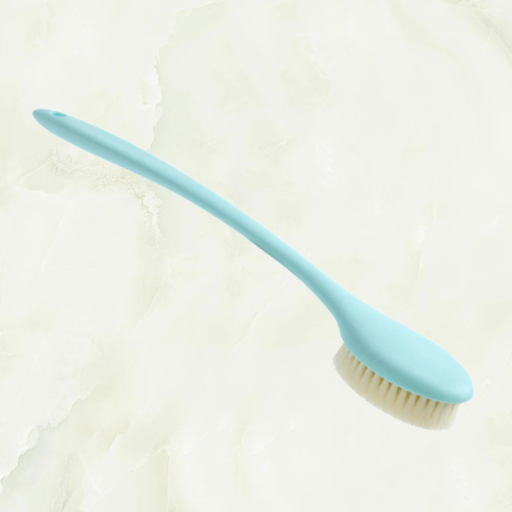 

Handle Bath Brush Soft Bristle Natural Material Body Scrub Tool Back Rub Shower Brush Exfoliate Dead Skin Circulation