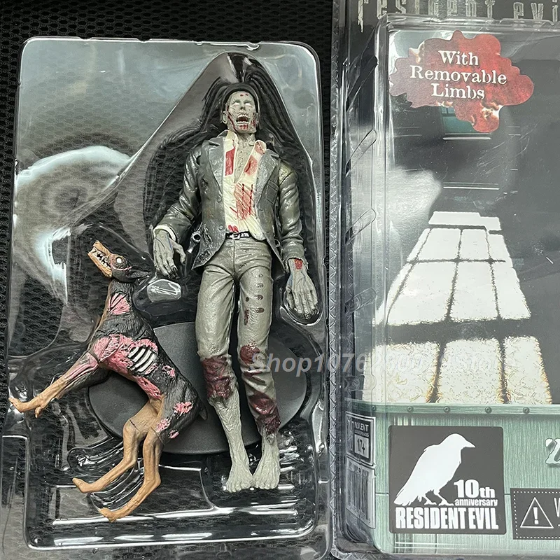 NECA Redfield Hunk Zombie Con Dog Licker E Walker Chris Redfield Biohazard Eecutioner Majini Action Figure Modello Giocattoli Decor