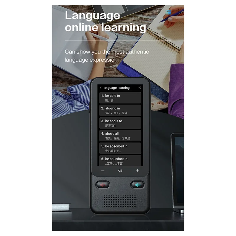 (รับประกัน) ใหม่ T18PRO Portable Audio Translator 138 ภาษา Smart Translator ออฟไลน์แบบเรียลไทม์ Smart Voice AI Photo Transl