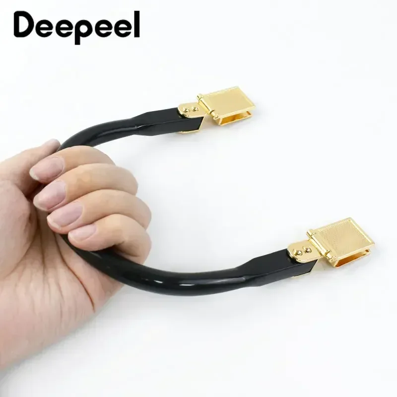 Deepeel-hebilla de Metal en forma de U para mujer, cierre de beso, marco de bloqueo, manija de billetera, accesorios de Hardware de costura DIY,