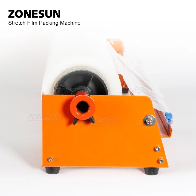 ZONESUN-dispensador Manual de película elástica, máquina de embalaje de película transparente para equipos de envasado de productos alimenticios
