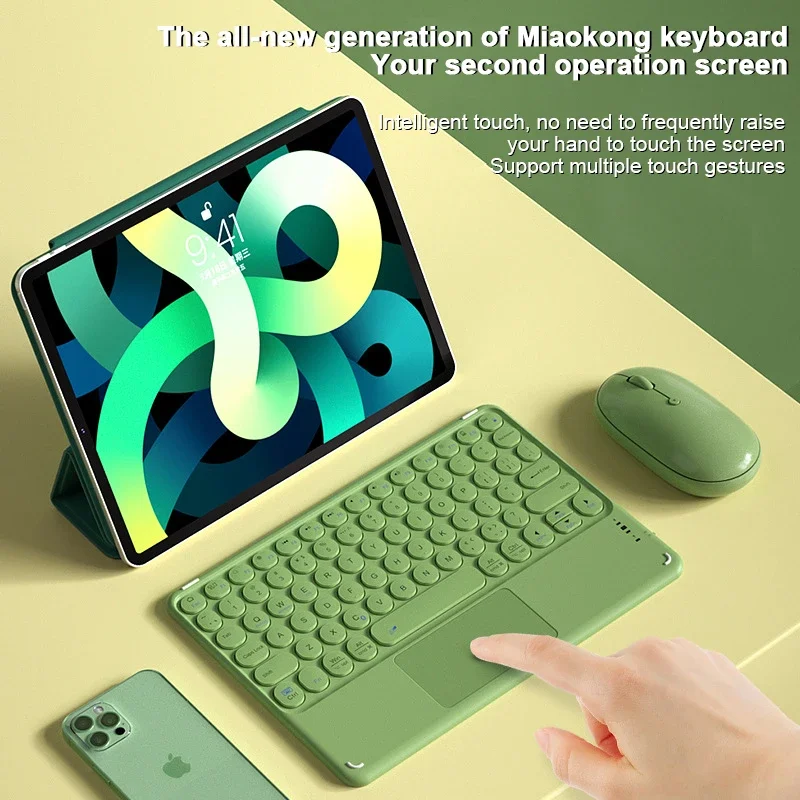 Rechargeable Wireless Bluetooth Keyboard Mouse Set Mini Silent Keyboard Mouse For Laptop Phone IPad Air, iPad Pro 10.5/10.9/11