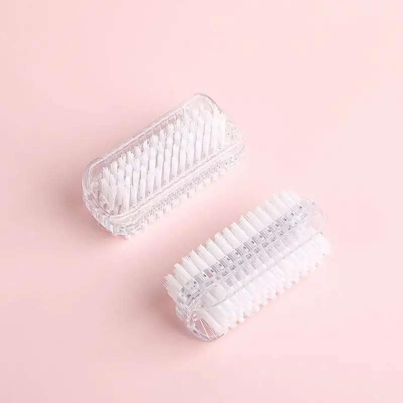 5 個の両面ネイルクリーニングブラシ、マニキュアとペディキュアツール、指の爪と足の爪に最適