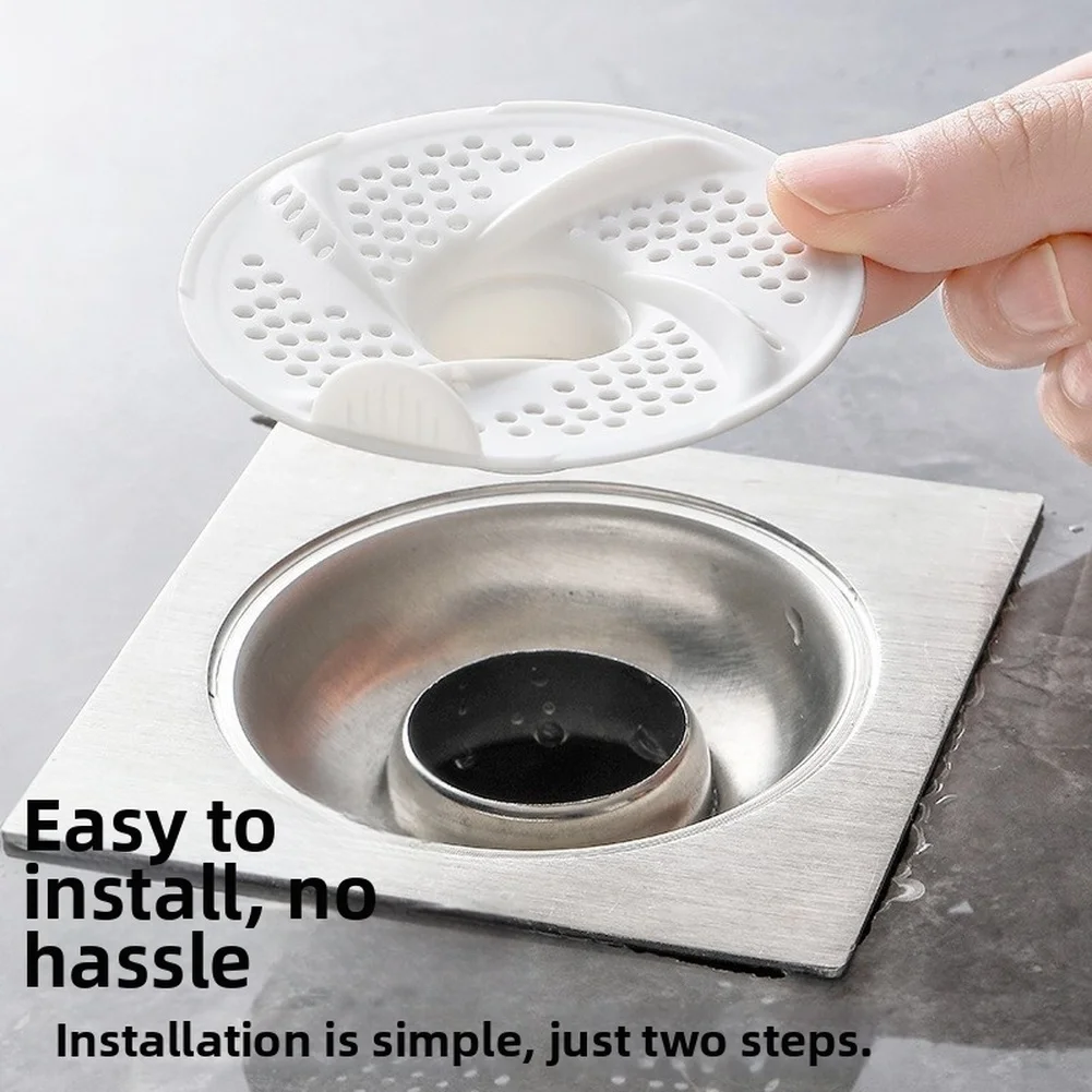 3/6/9/12Pcs Sink Strainer Hair Filter Floor Drain Filter Screen Clogging Water Sink Stopper Filter Screen Kitchen Accessories