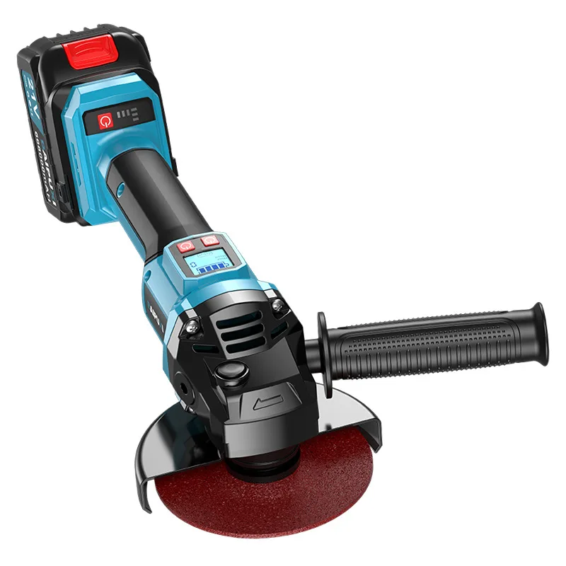 طاحونة زاوية رقمية، بطارية ليثيوم بدون فرش، مطحنة قابلة لإعادة الشحن، آلة قطع كهربائية محمولة