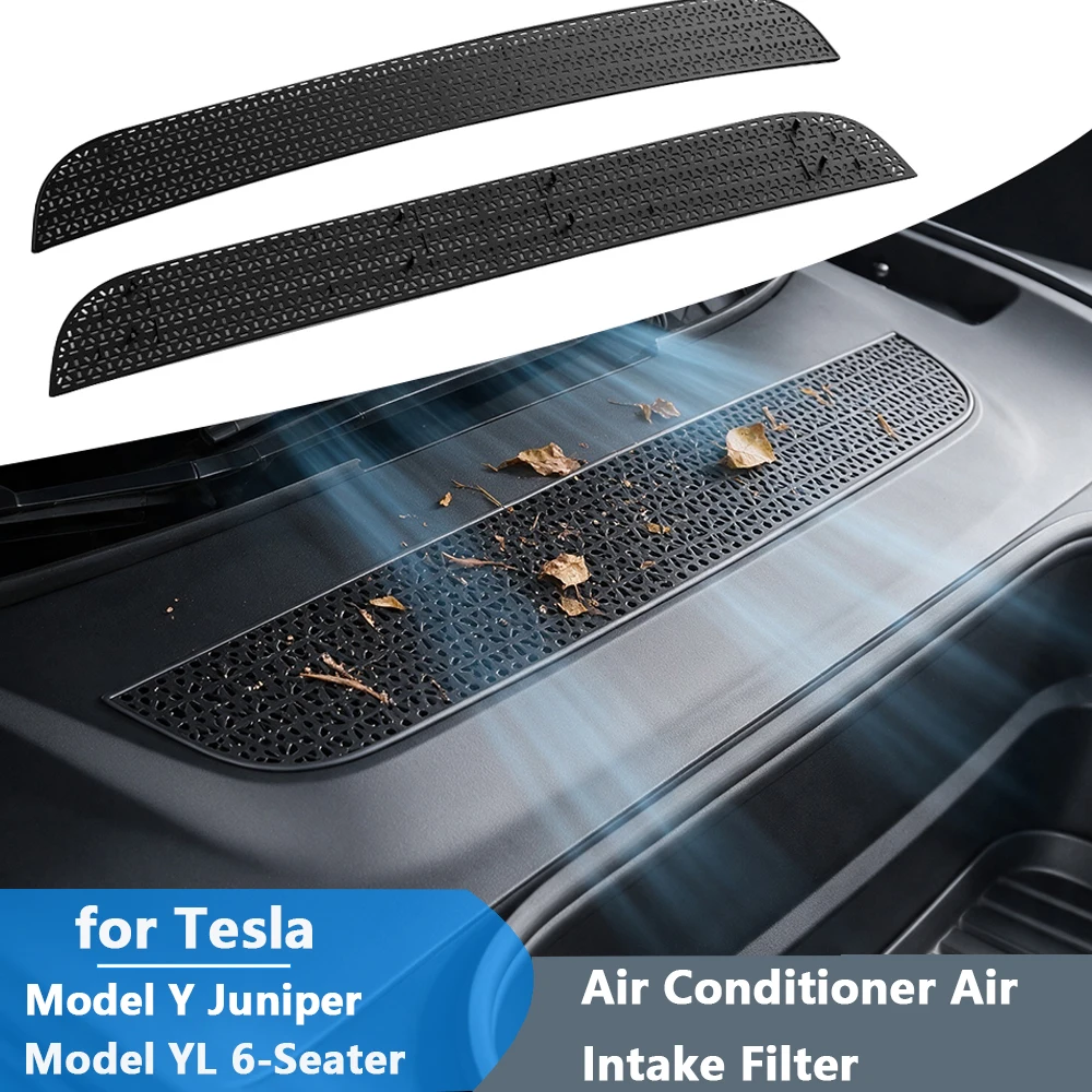 Car Air Inlet Protective Cover Intake Vent Anti-blocking Net Insect-proof Filter for Tesla Model YL 6-seater Model Y Juniper