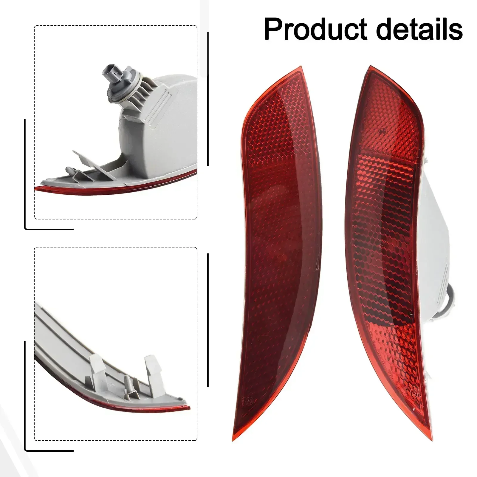 Newest Pair Rear Bumper Reflector For Ford For Focus Hatchback 2015-18 OEM  F1EZ13A565A Direct Replacement Car Accessories