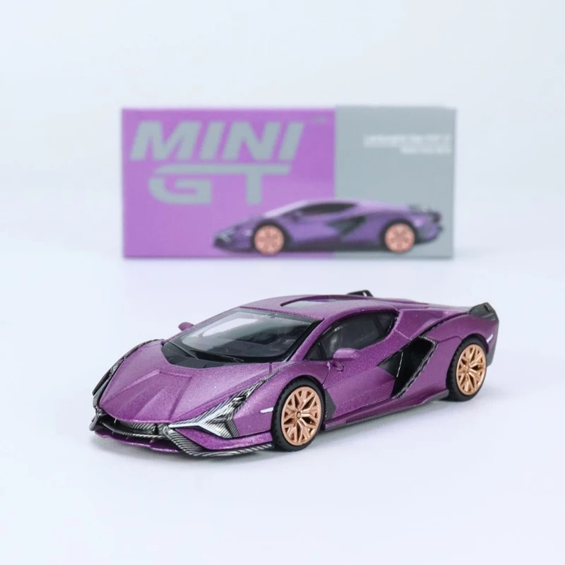 MINIGT 1:64 Sian FKP 37 Blue Aegir Presentation Matte Viola SE30 Purple alloy car model 529 573 588