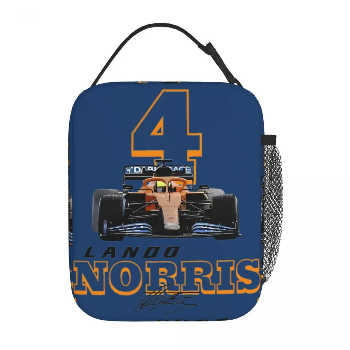 

Insulated Lunch Tote Bag Lando Norris Racing Driver Merch Cars Food Box Y2K Thermal Cooler Bento Box For School