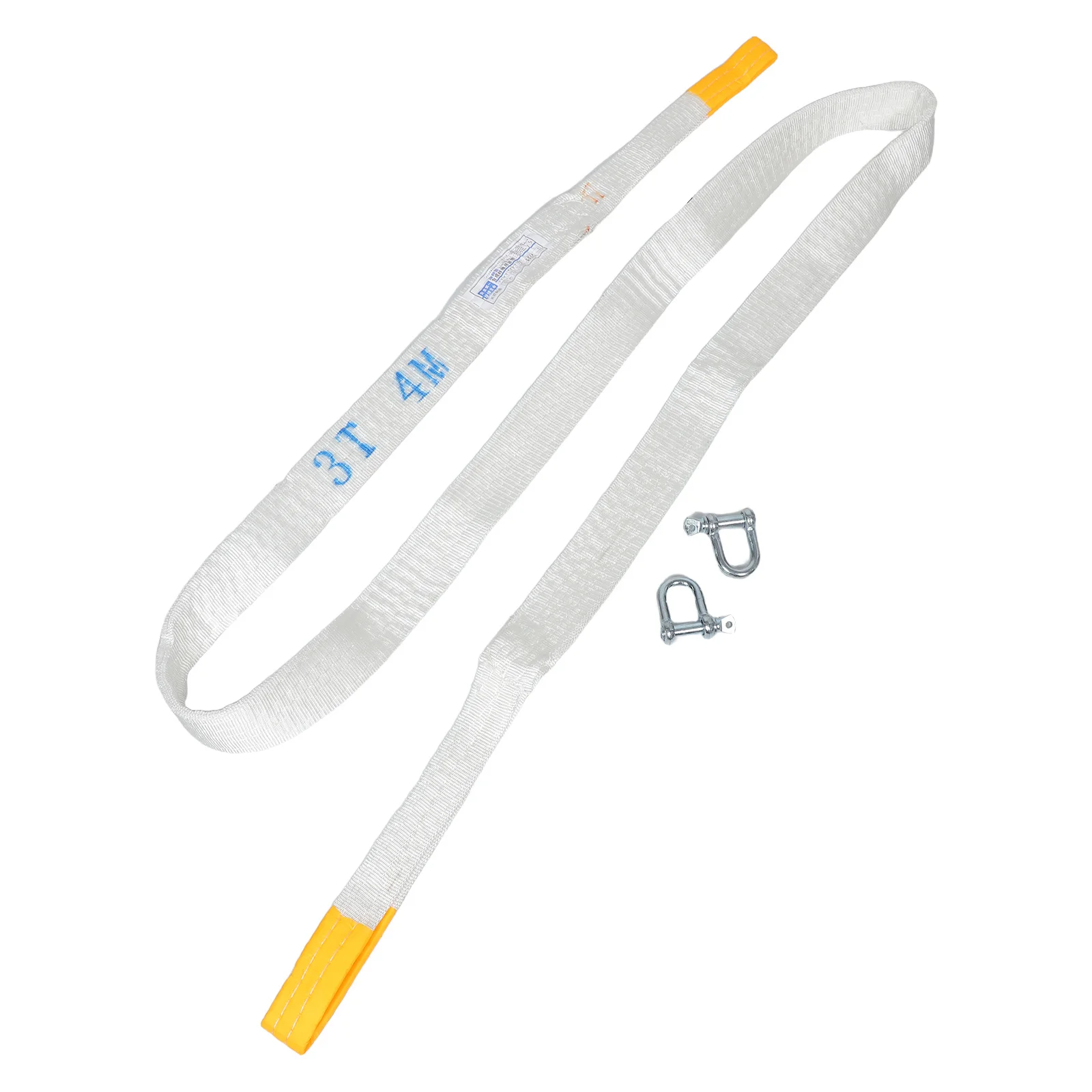 

3T 4M Heavy Duty Tow Rope For Car Recovery Durable Automotive Towing Strap With Metal Hooks Emergency Vehicle Pulling Portable