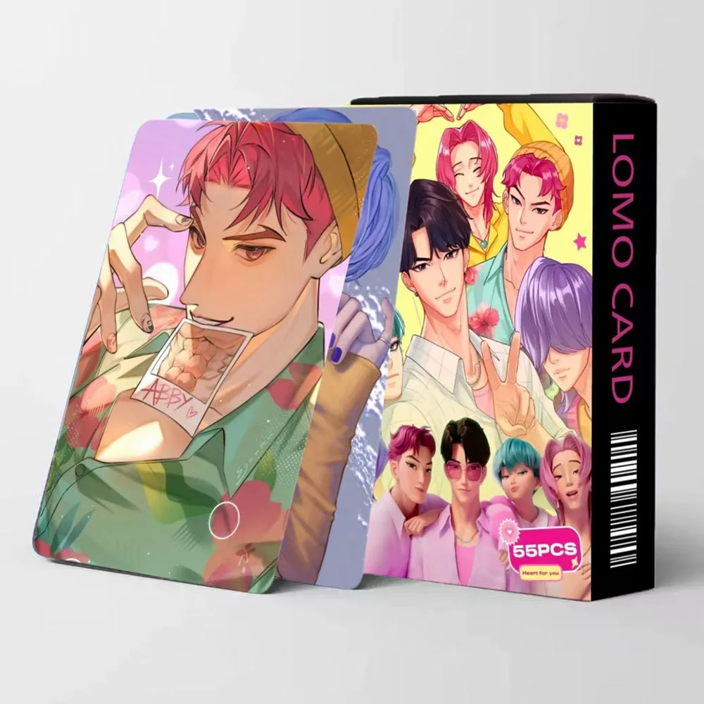 55枚入り KPOP デモンハンターズ サジャボーイズ レーザーカード 写真 LOMOカード 両面 高画質 コレクションカード ギフト おもちゃ