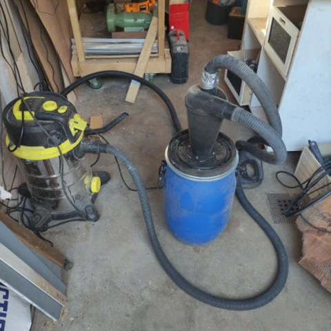 Cyclone Separator Set With 32mm Inner Diameter Hose And Adapter Vacuum Cleaner Powder Dust Collector Industrial Cyclone Filter