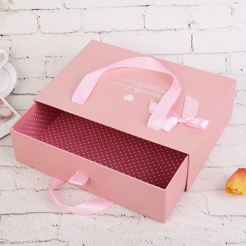 1 pcs Creative Jewelry Packaging Box Business Gift Box Portable Holiday Gift Box Cosmetics Gift Box Drawer Box 3 Size For Choose