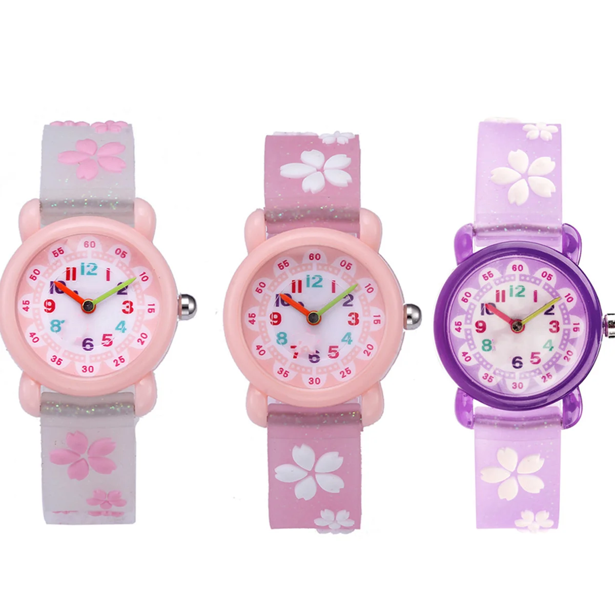 Часы Фиолетовые мультяшные кварцевые наручные часы для прекрасного дизайна Идеальный подарок для студентов Часы